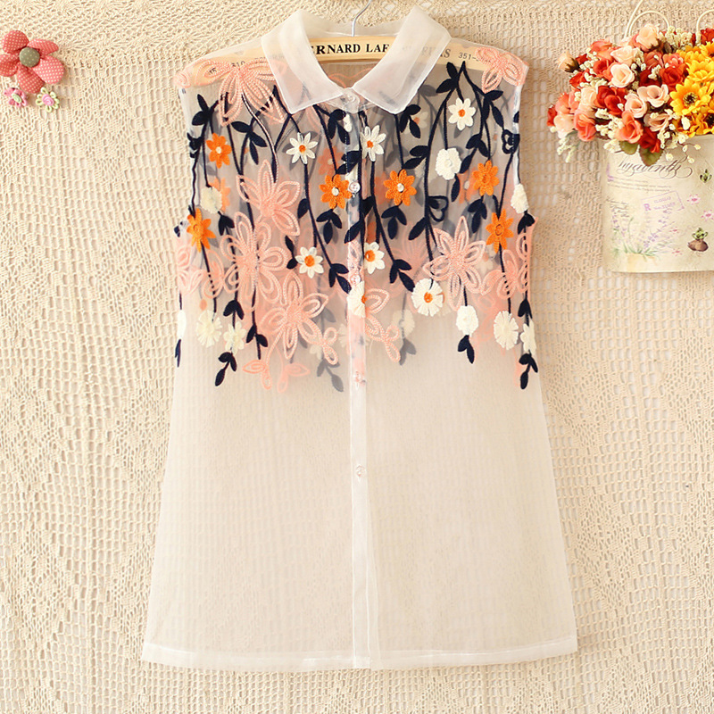Front pocket Organza shirt set